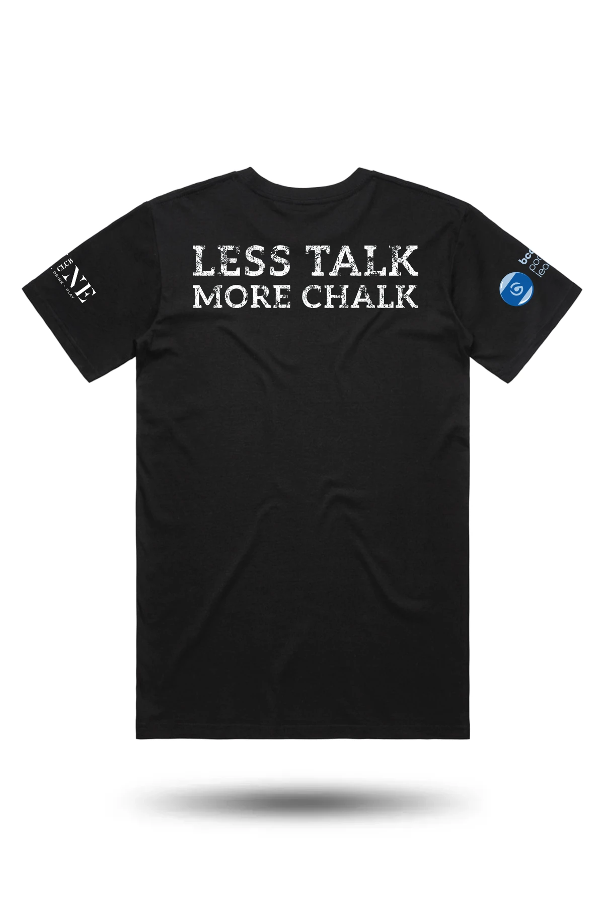 less talk more chalk tournament tee